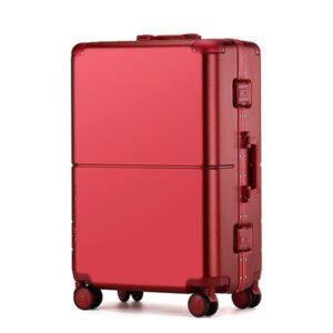 Red Wedding Luggage 3pcs sets Aluminum Frame Suitcase