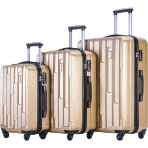 Hard Case Zipper ABS PC Suitcase Sets With Handle