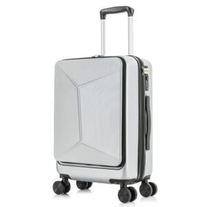 ABS PC Luggage With Laptop Compartment Mute Universal Wheels Trunk