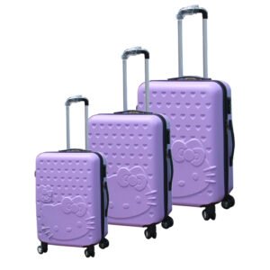 Hello Kitty Pattern Cute ABS Hard Case Luggage Suitcase Sets