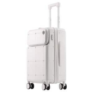 Latest Popular Multifunctional Front Opening Suitcase with Cup Holder