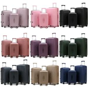 Outdoor Hard Shell Fashion Large Capacity PP Trolley Luggage Carry On